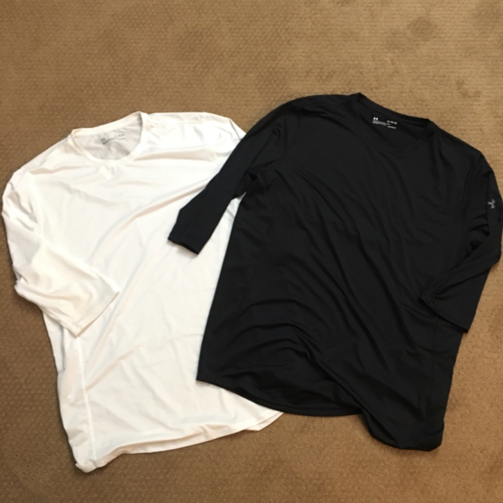Under Armour size XL 2 three quarter sleeve and one short sleeve new never worn